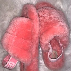 Women’s UGG Fluff Yeah Slippers coral